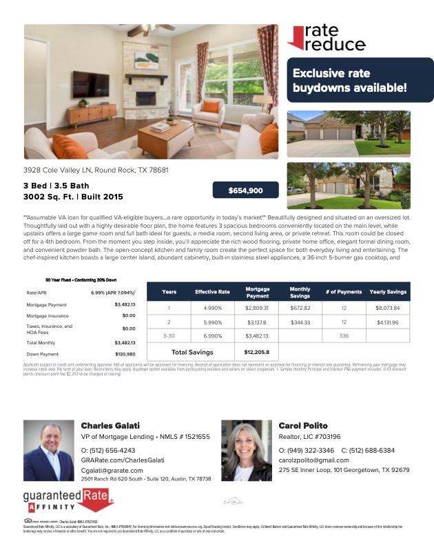 3928 Cole Valley LN, Round Rock, TX 78681