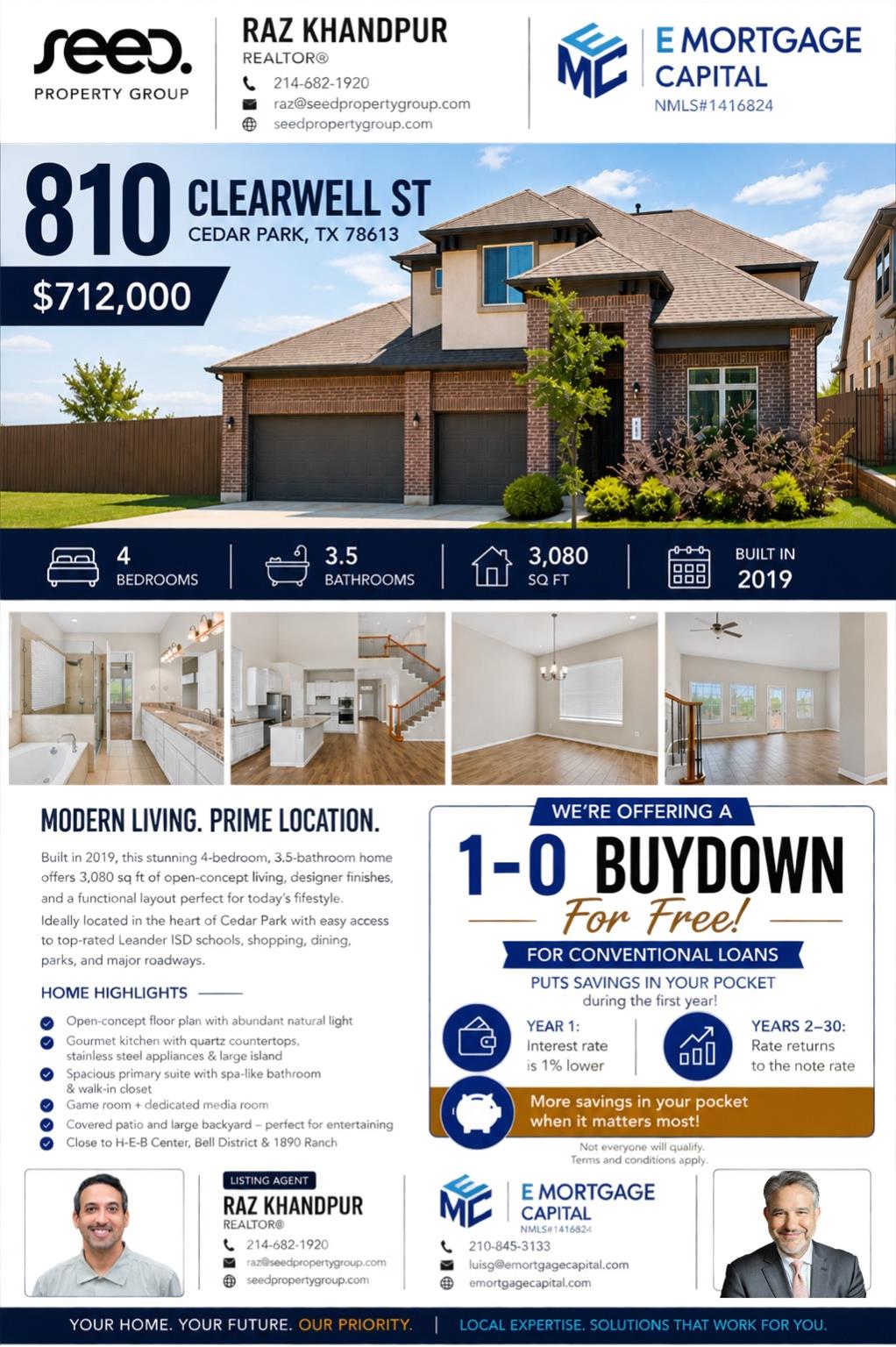 810 Clearwell ST, Cedar Park, TX 78613