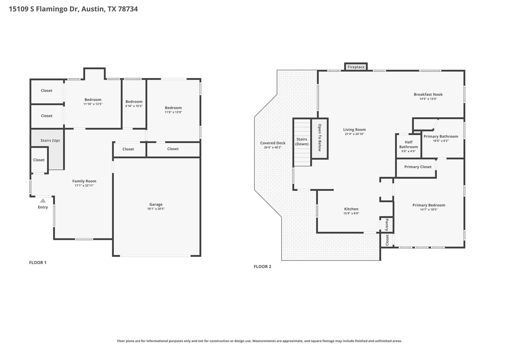 15109 S Flamingo DR S, Austin, TX 78734
