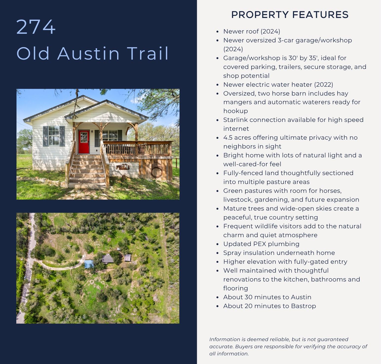 274 Old Austin TRL, Elgin, TX 78621