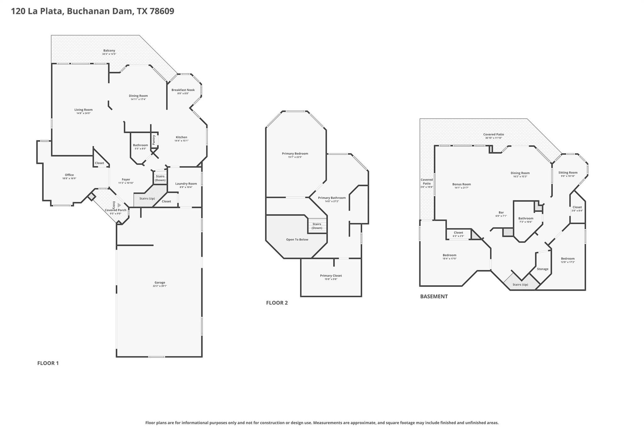 120 La Plata CT, Buchanan Dam, TX 78609
