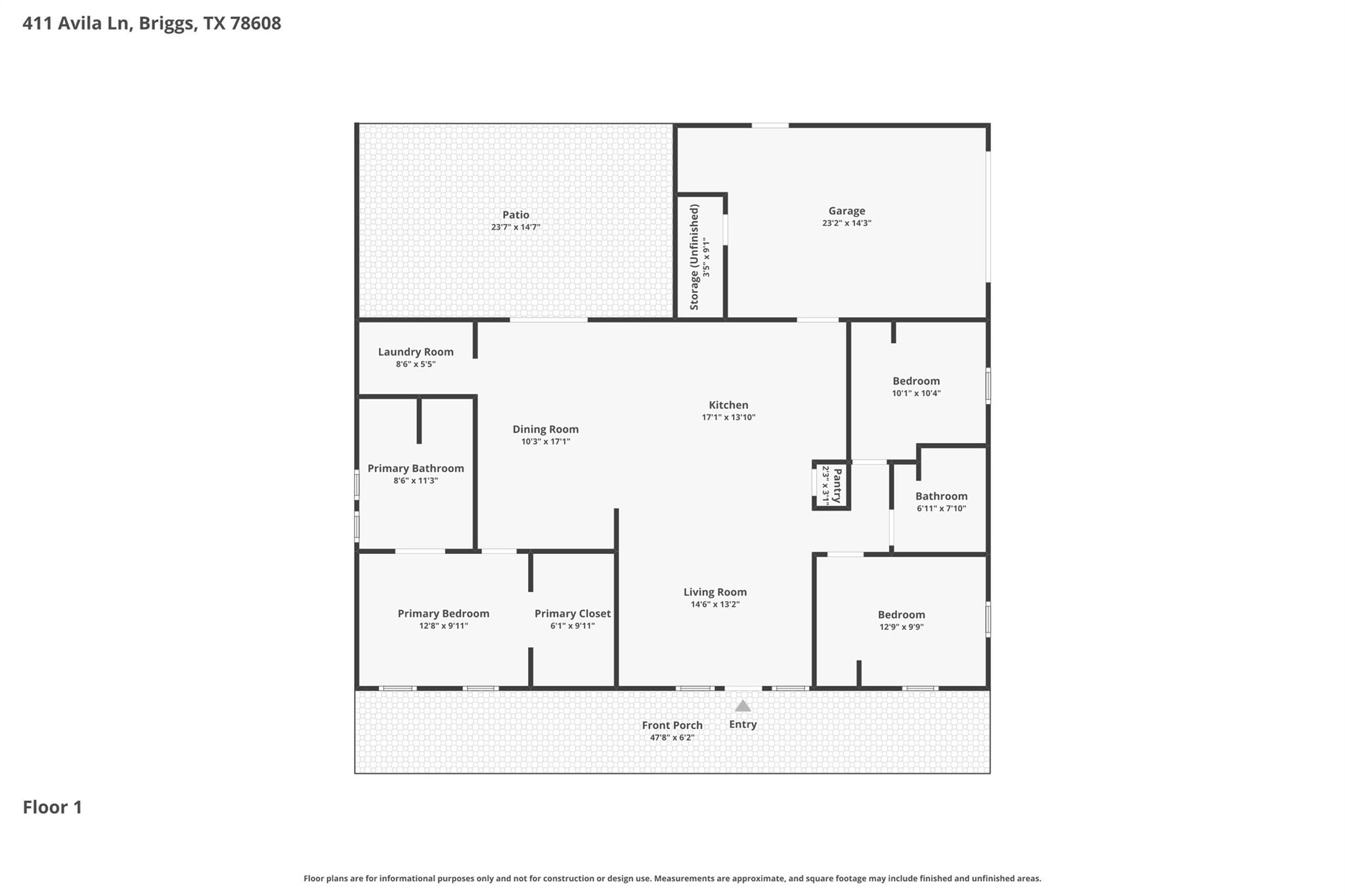 411 Avila LN, Briggs, TX 78608