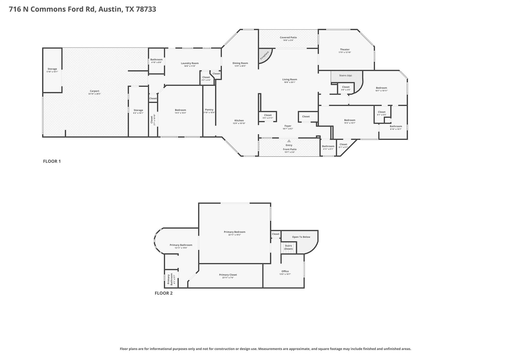 716 N Commons Ford RD, Austin, TX 78733