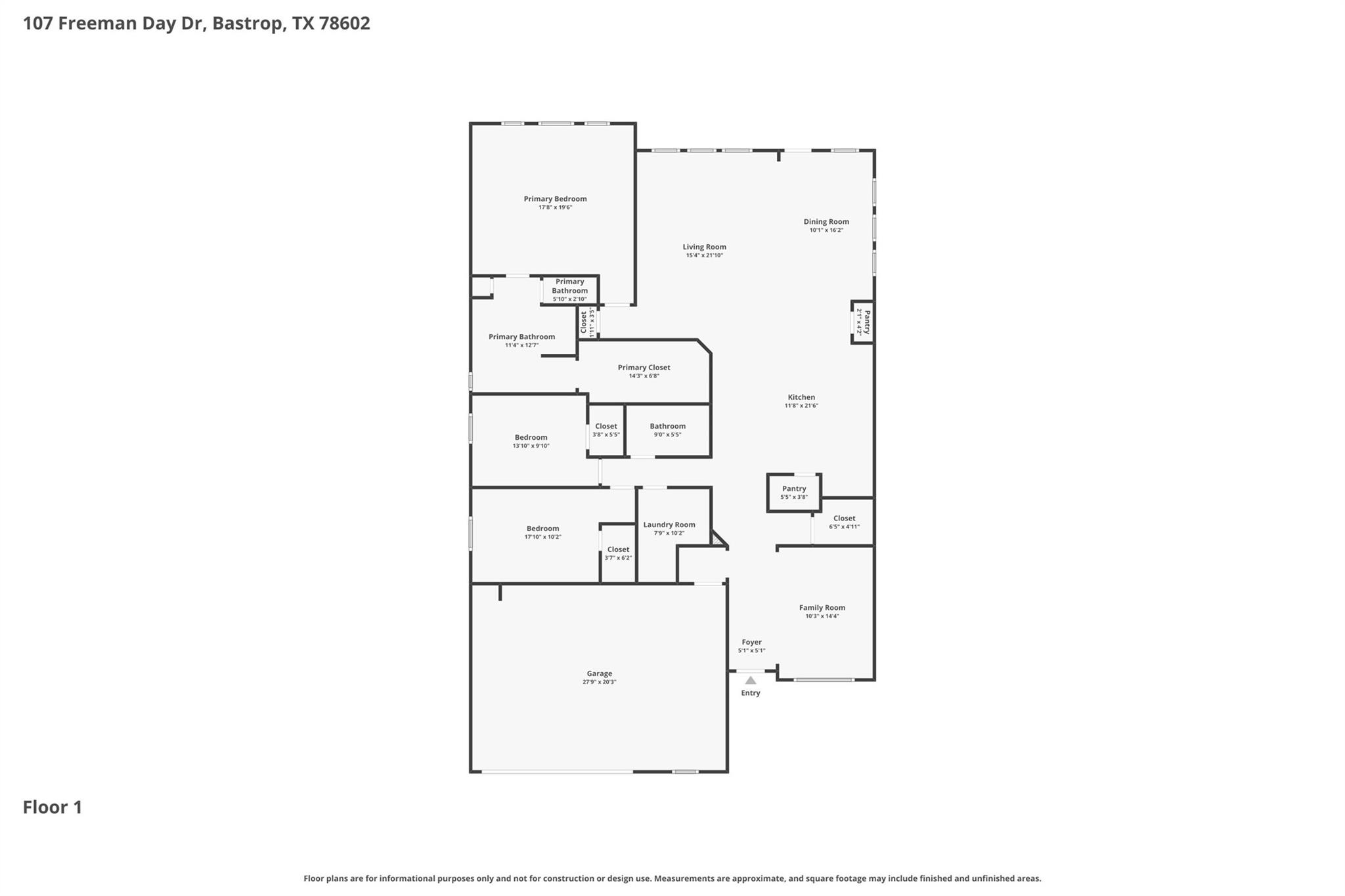107 Freeman Day DR, Bastrop, TX 78602