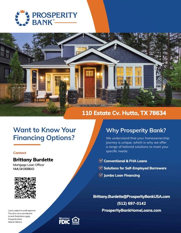 110 Estate CV, Hutto, TX 78634
