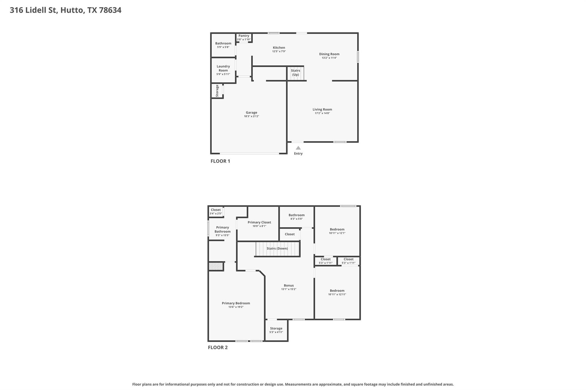 316 Lidell ST, Hutto, TX 78634