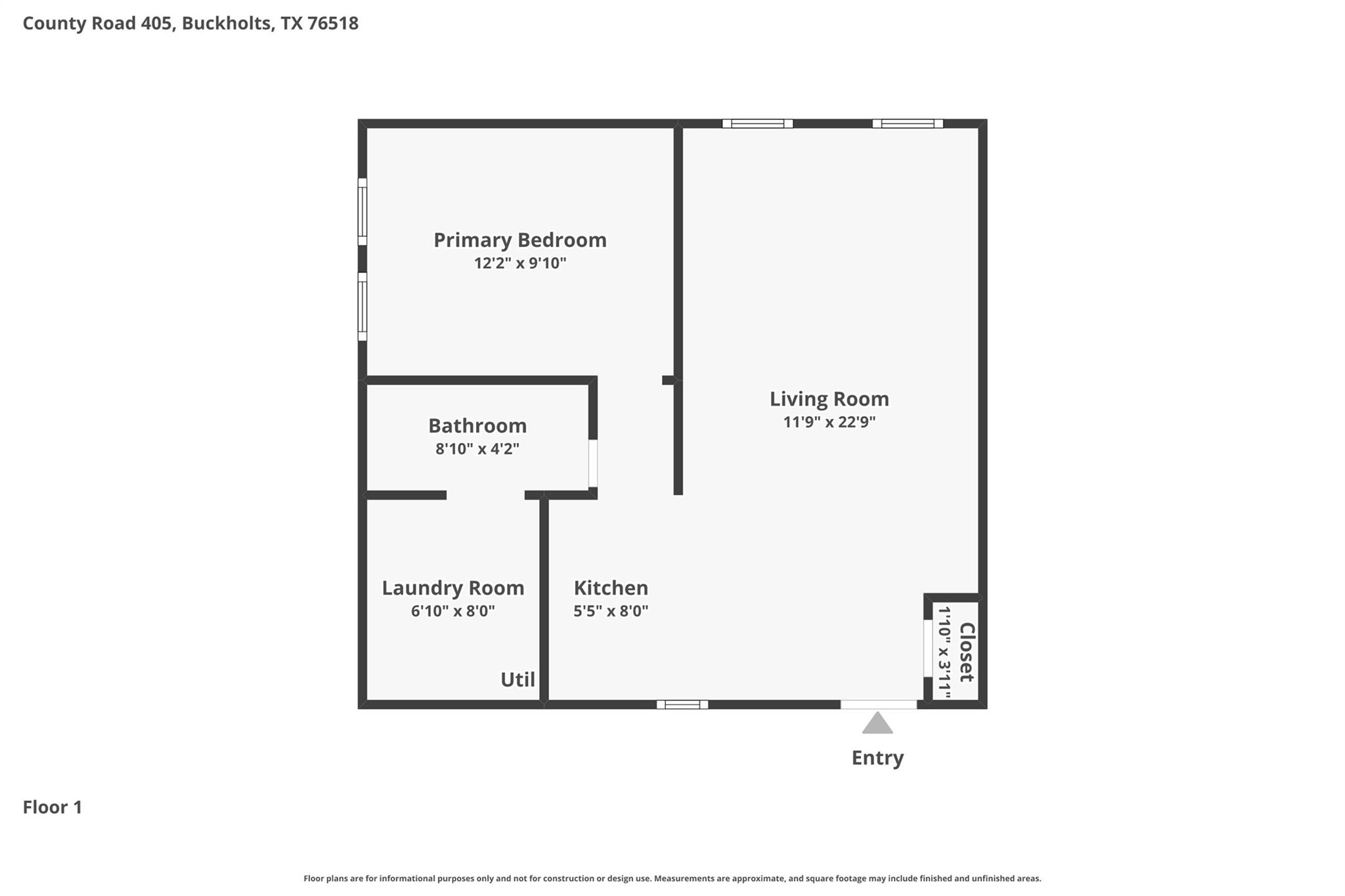 868 County Road 405, Buckholts, TX 76518