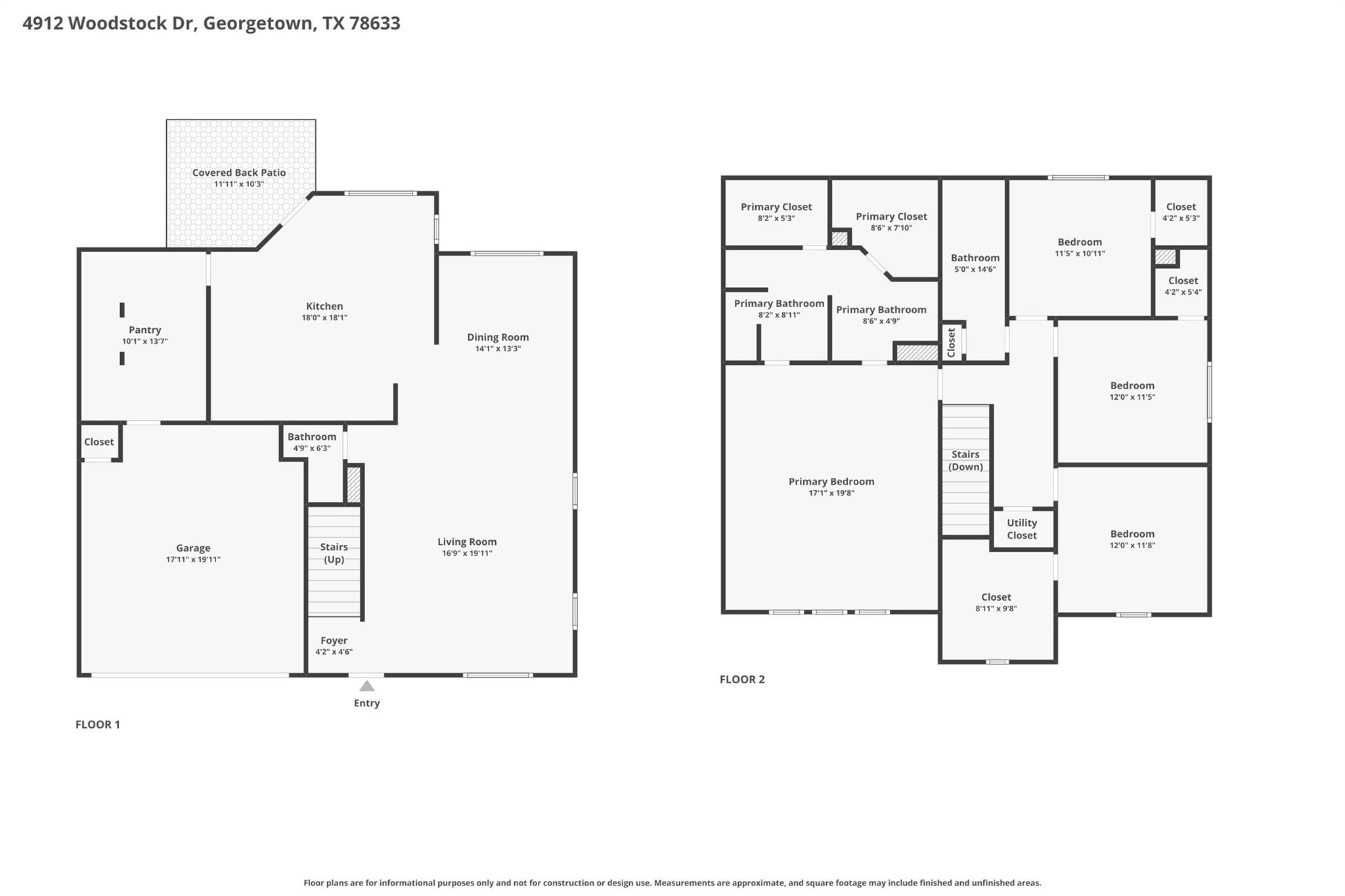4912 Woodstock DR, Georgetown, TX 78633