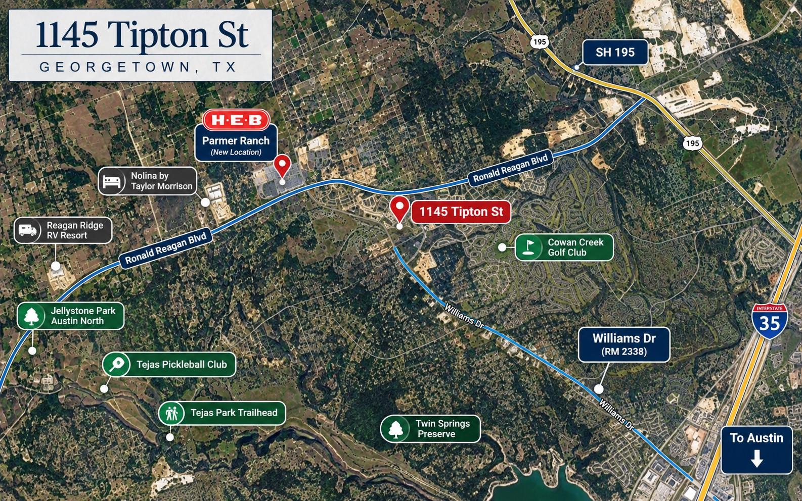 1145 Tipton ST, Georgetown, TX 78633