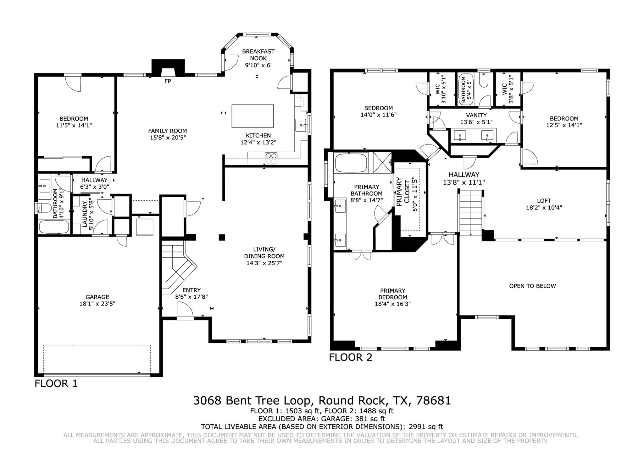 3068 Bent Tree Loop, Round Rock, TX 78681