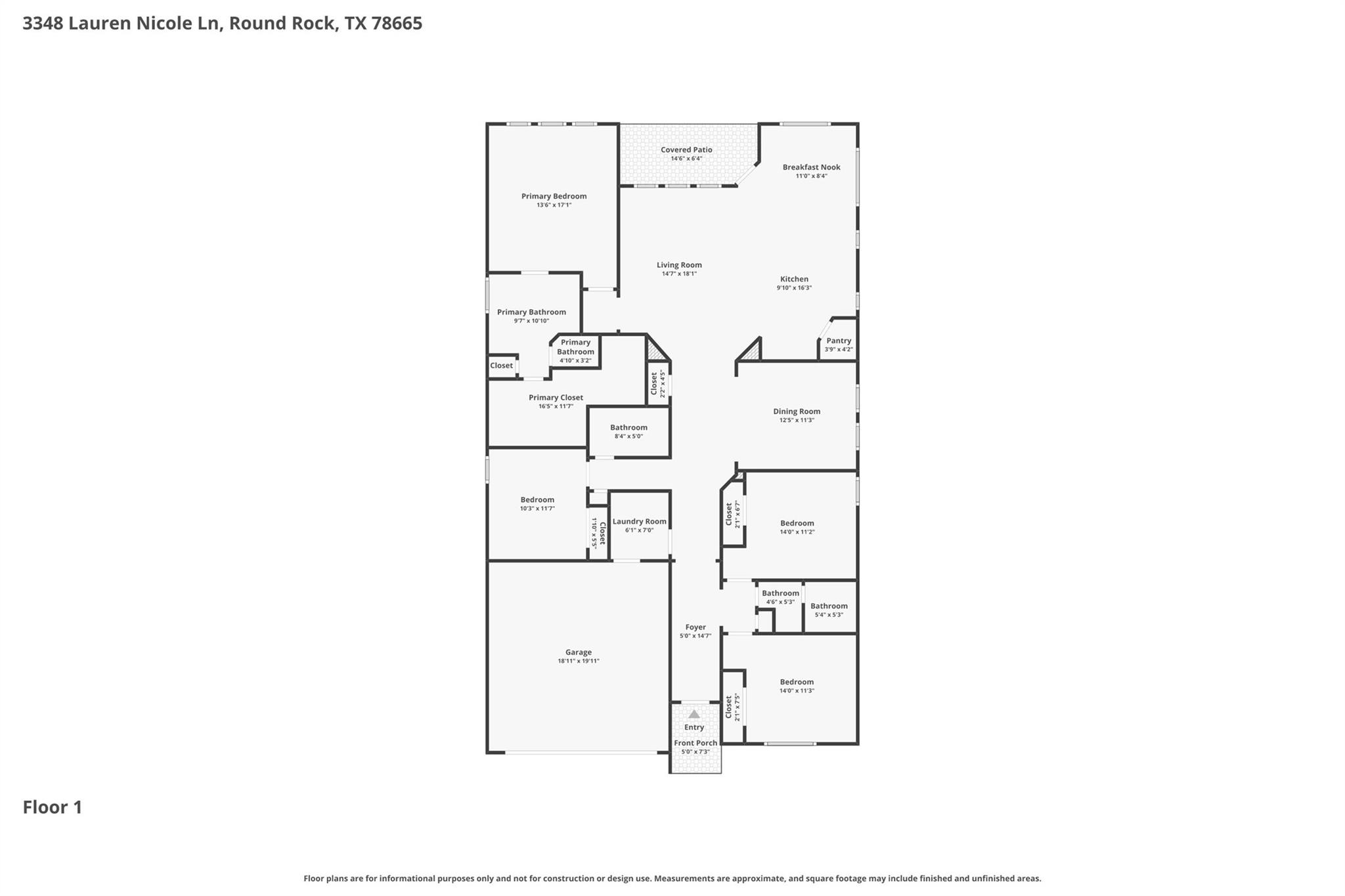 3348 Lauren Nicole LN, Round Rock, TX 78665