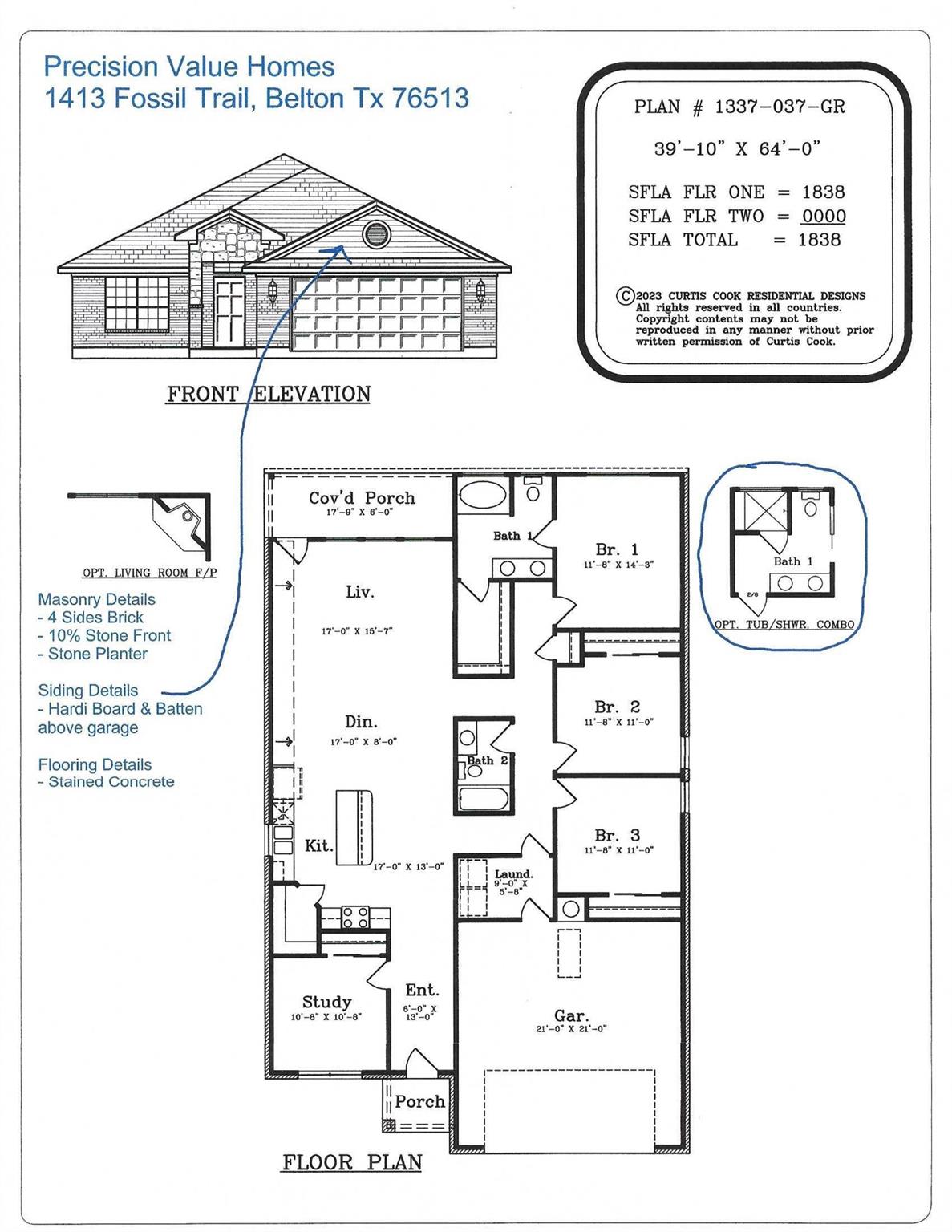 1413 Fossil Trail TRL, Belton, TX 76513