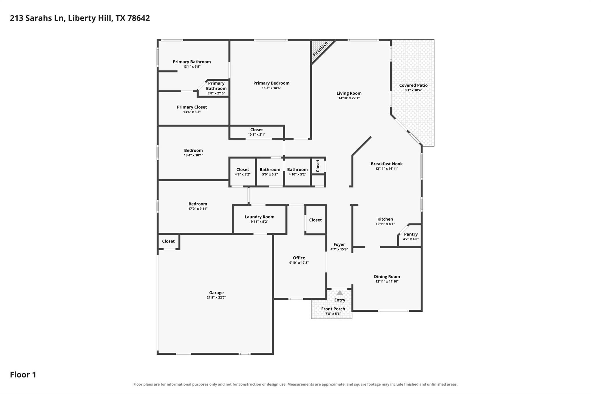213 Sarahs LN, Liberty Hill, TX 78642