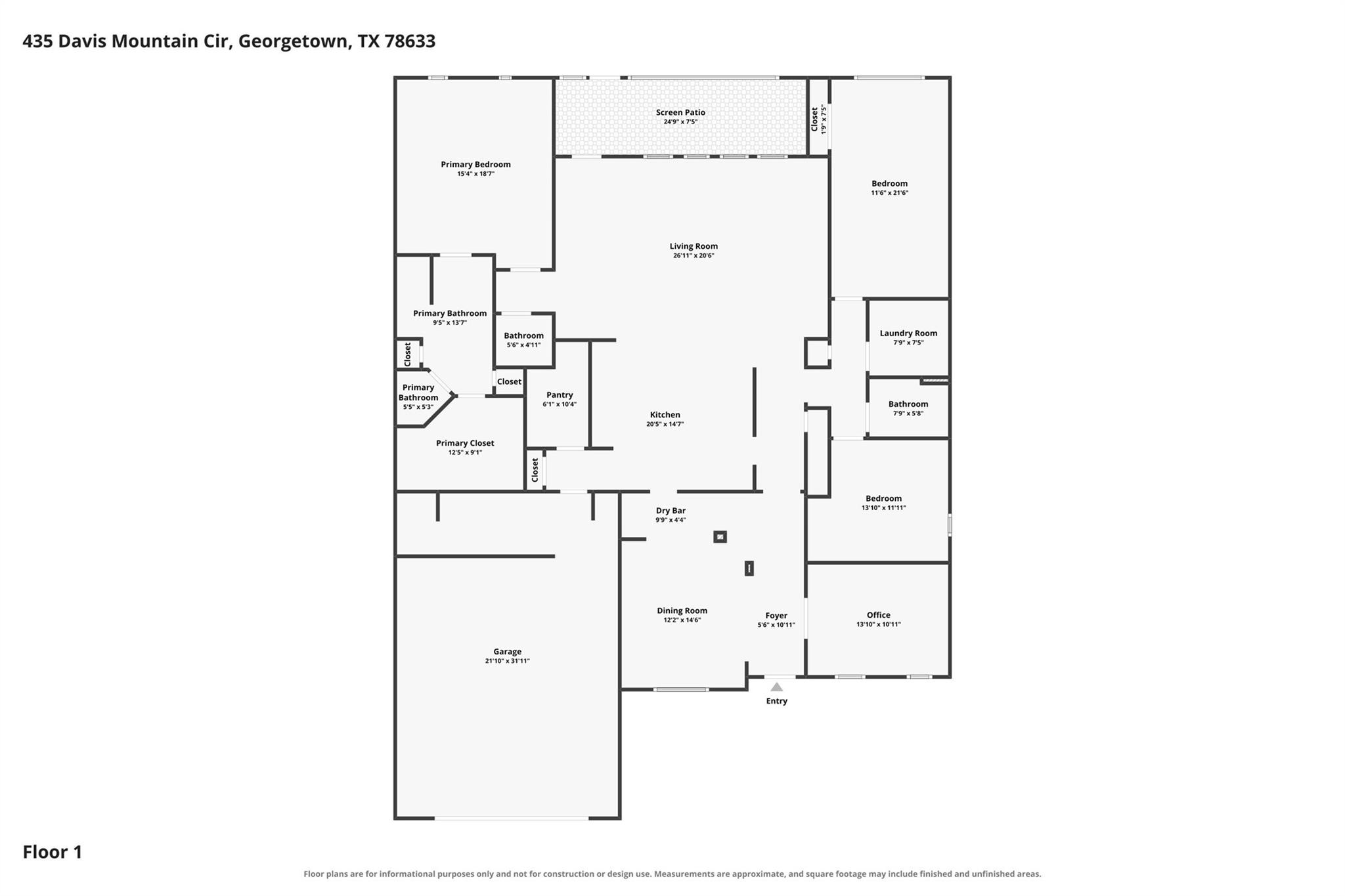 435 Davis Mountain CIR, Georgetown, TX 78633
