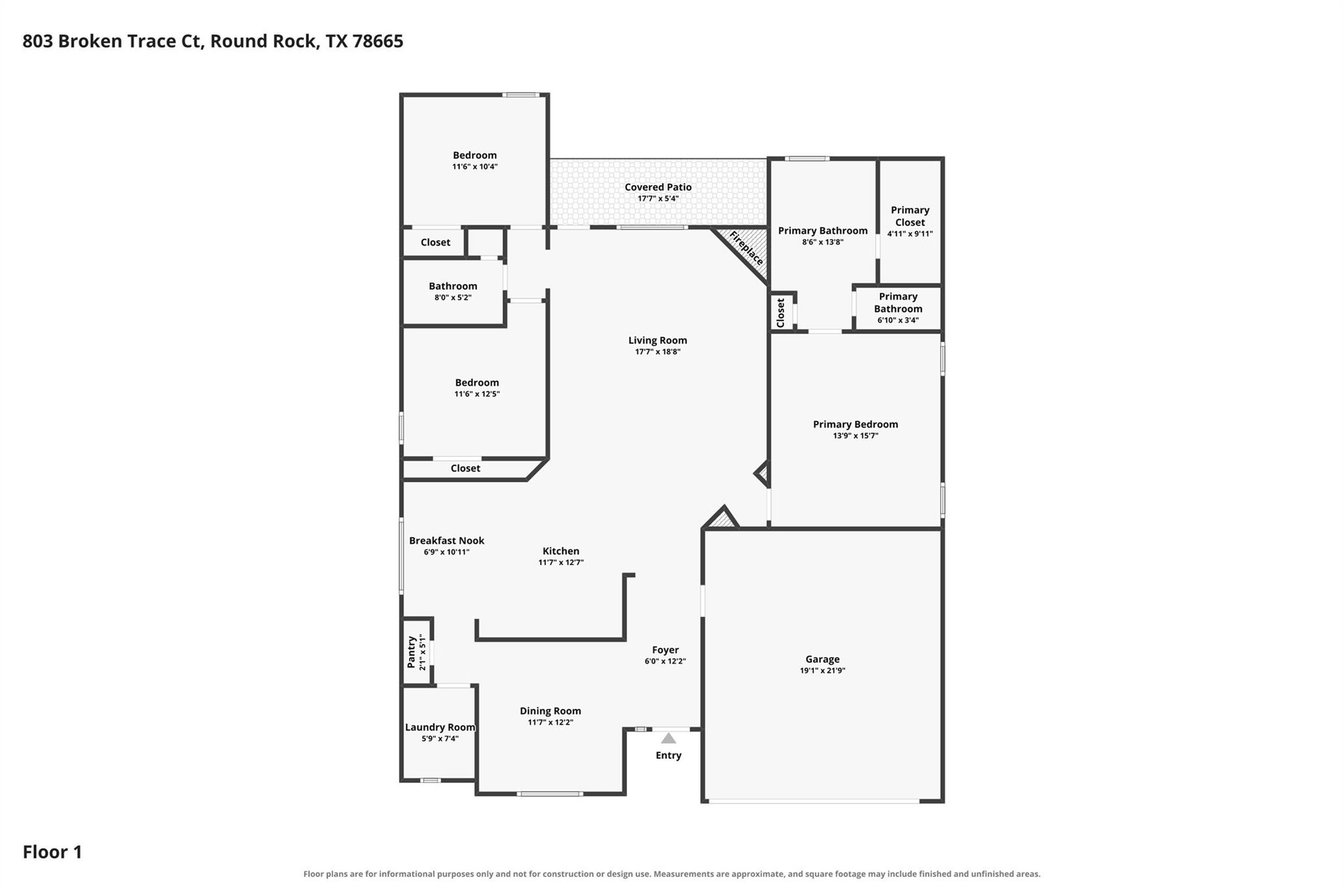 803 Broken Trace CT, Round Rock, TX 78665
