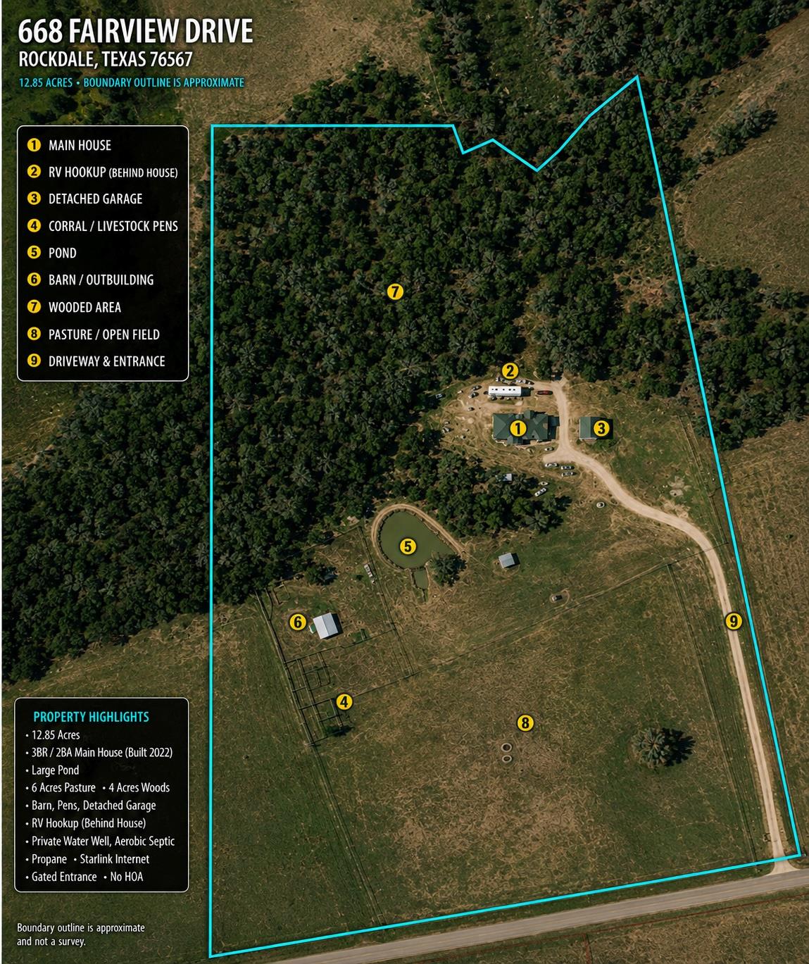 668 Fairview DR, Rockdale, TX 76567