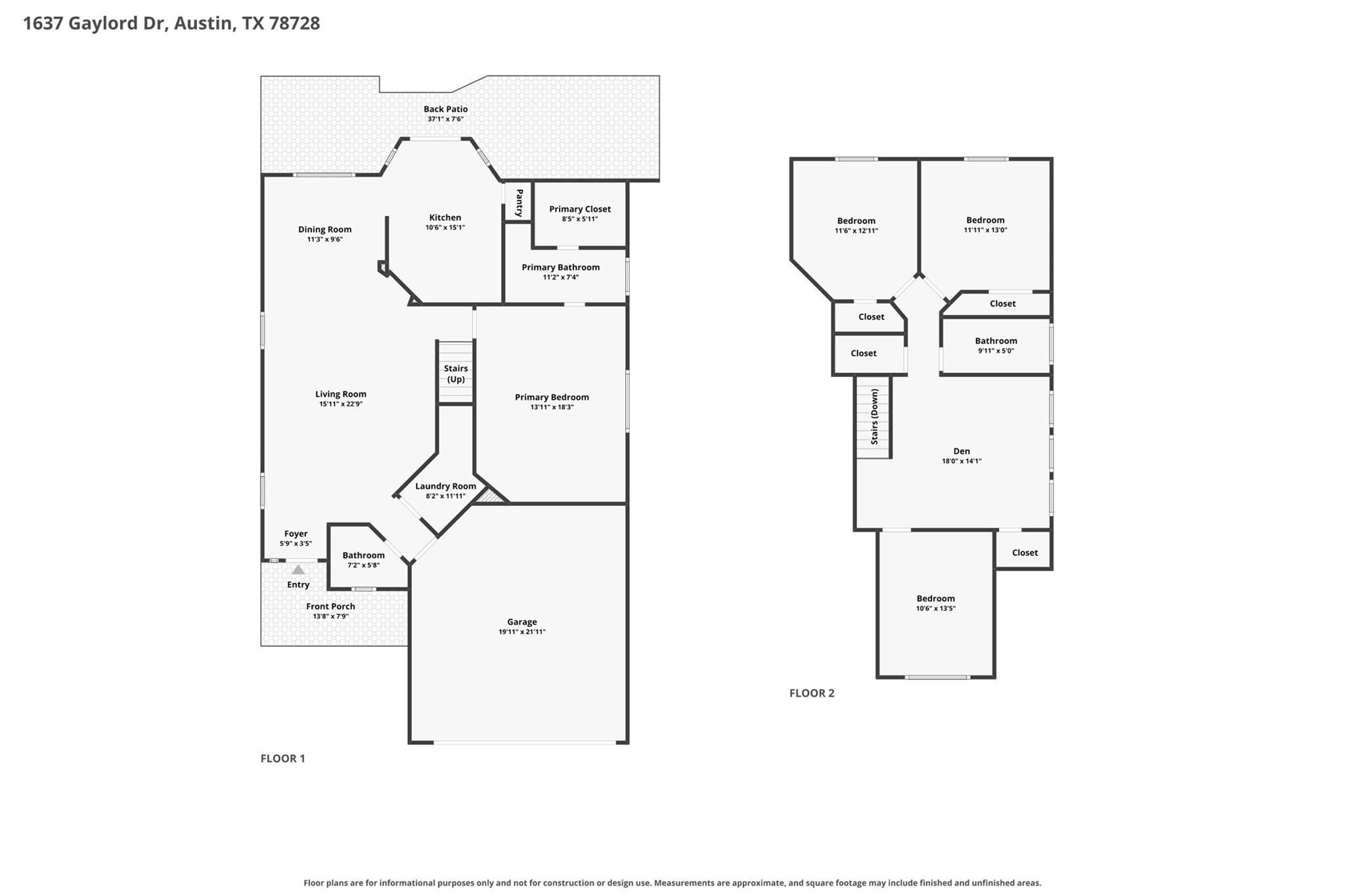 1637 Gaylord DR, Austin, TX 78728