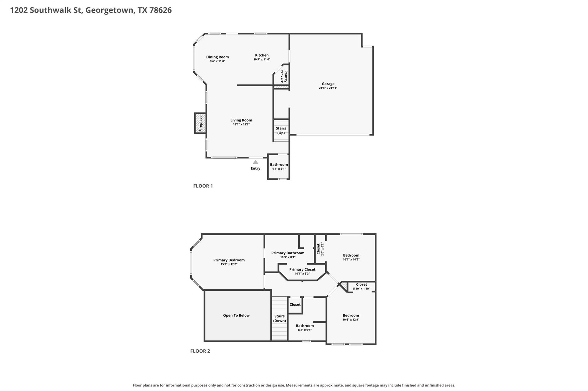 1202 Southwalk ST, Georgetown, TX 78626