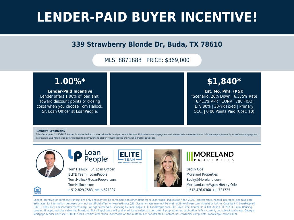 339 Strawberry Blonde DR, Buda, TX 78610