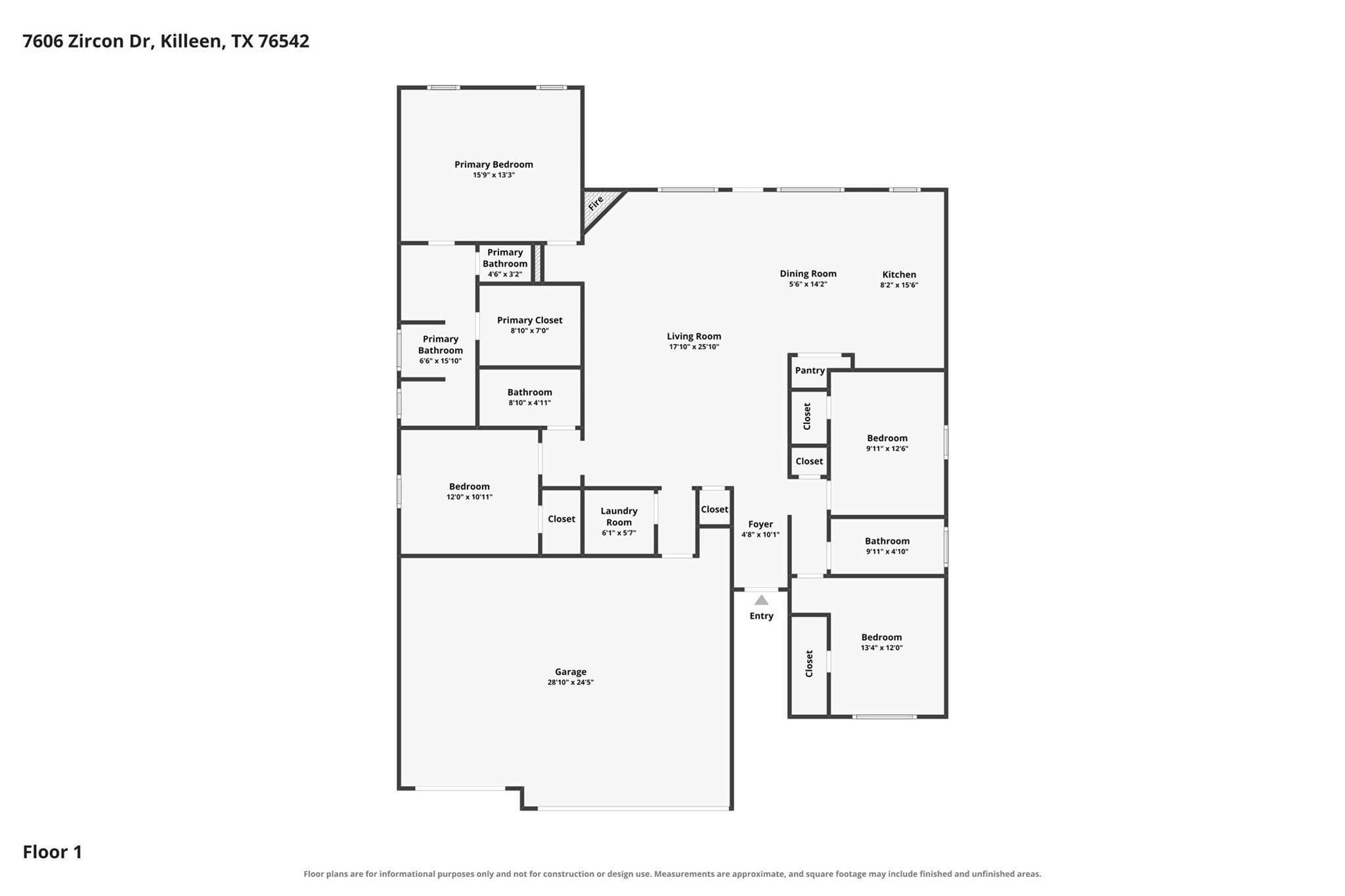 7606 Zircon DR, Killeen, TX 76542