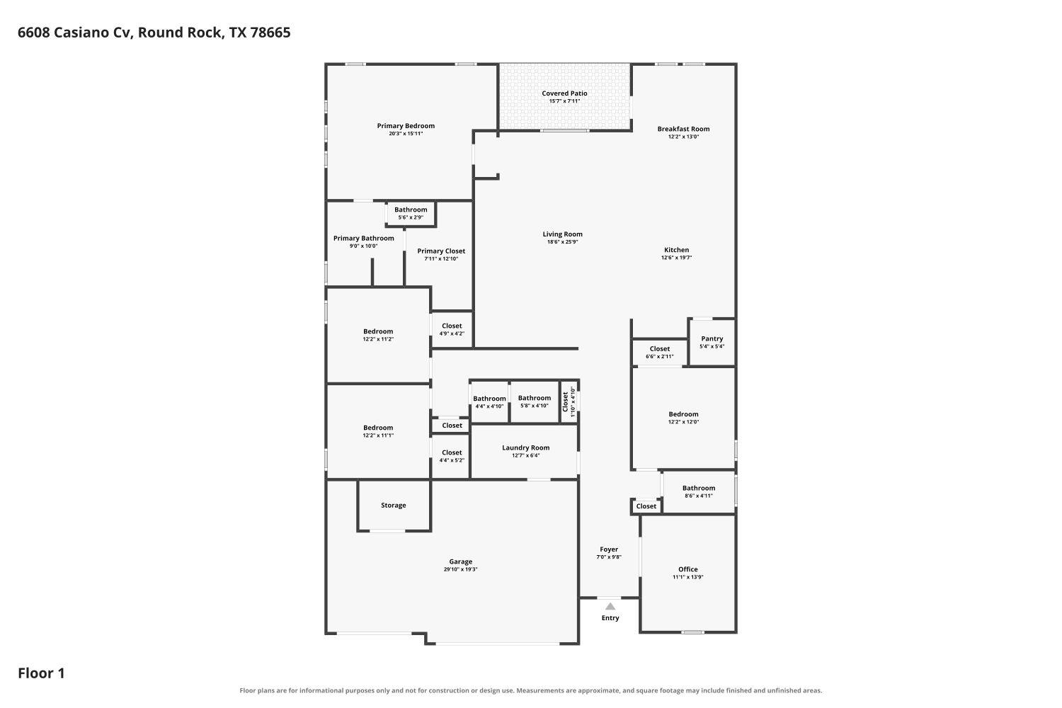 6608 Casiano CV, Round Rock, TX 78665
