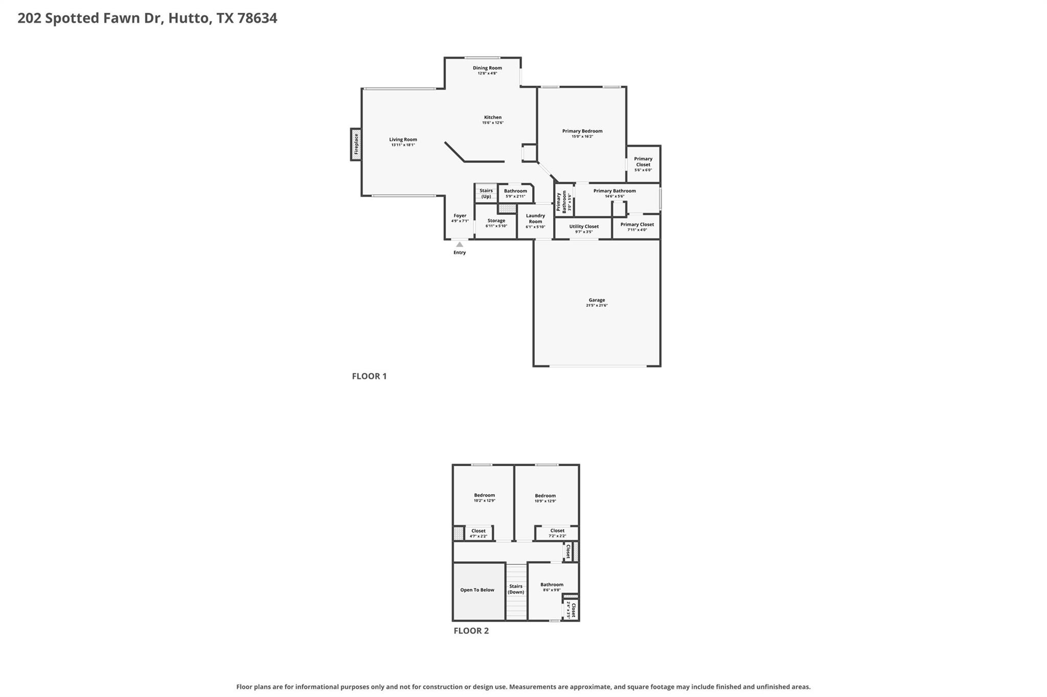 202 Spotted Fawn DR, Hutto, TX 78634