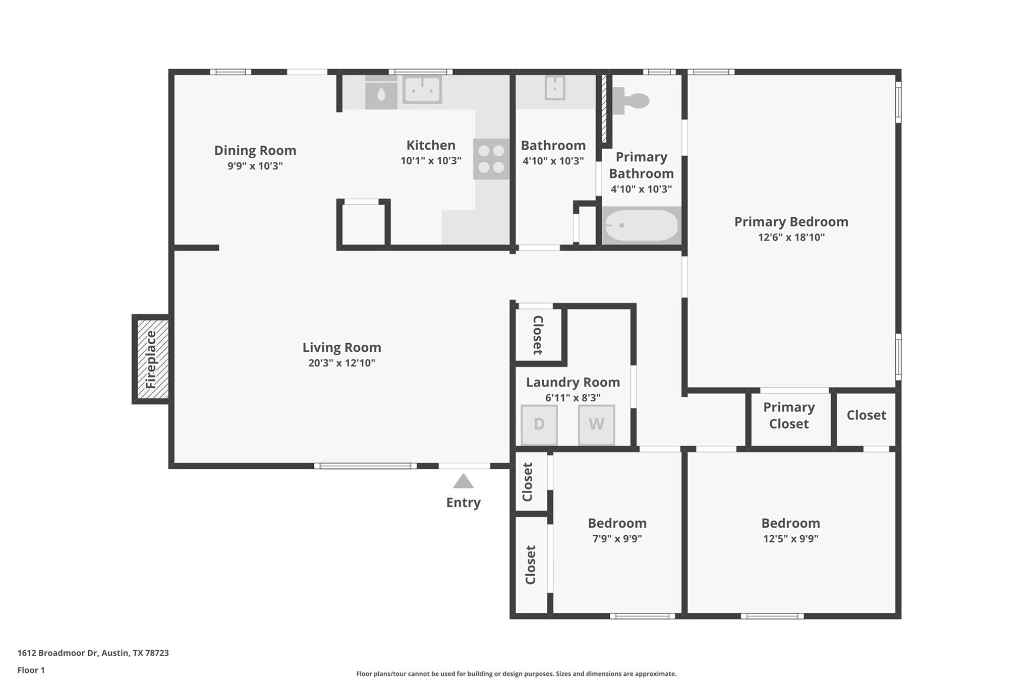 1612 Broadmoor DR, Austin, TX 78723
