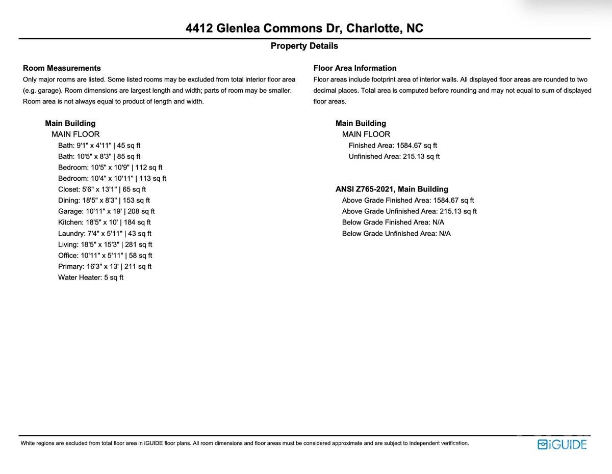 4412 Glenlea Commons Dr, Charlotte, NC 28216