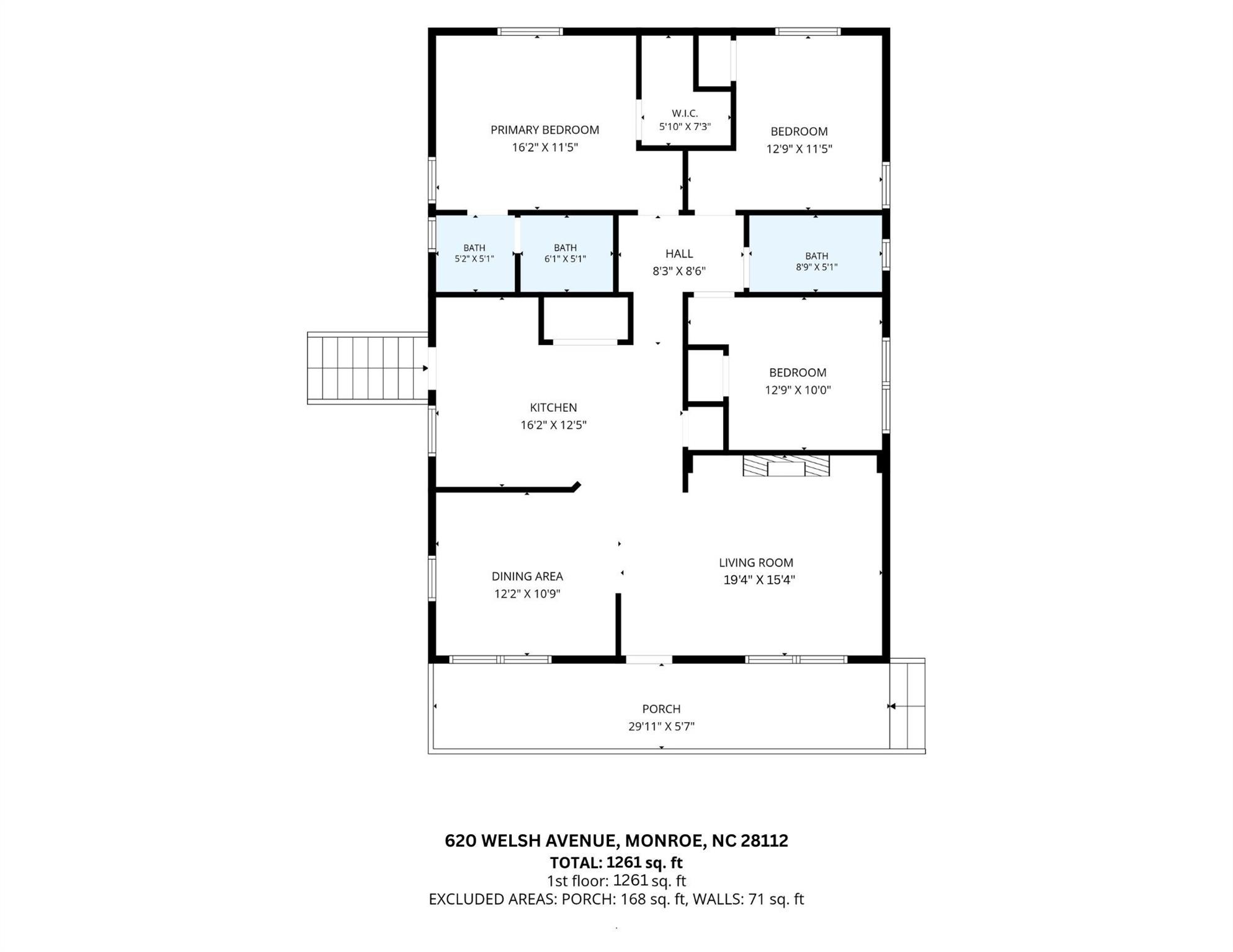 620 Welsh Ave, Monroe, NC 28112