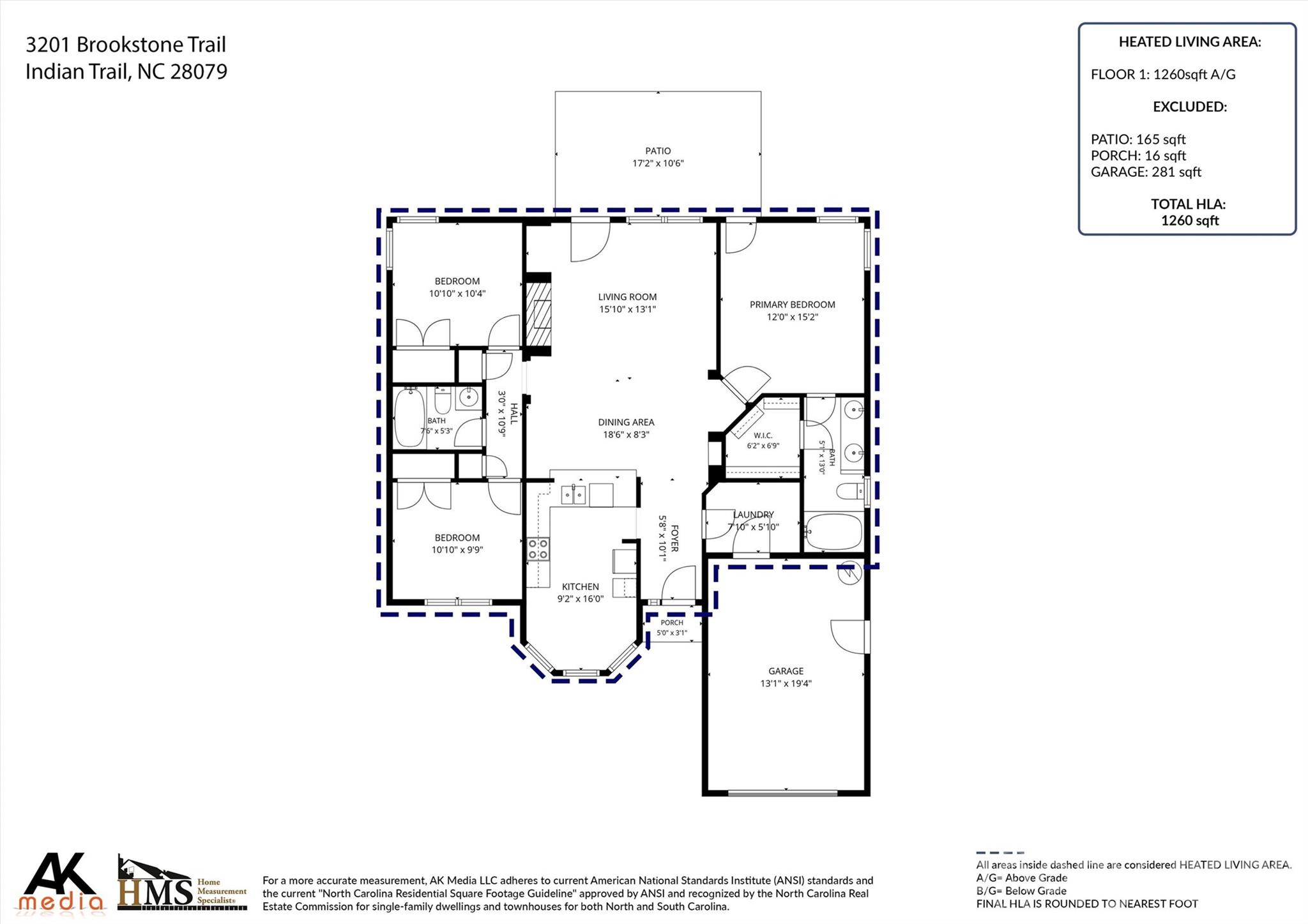 3201 Brookstone Trl, Indian Trail, NC 28079