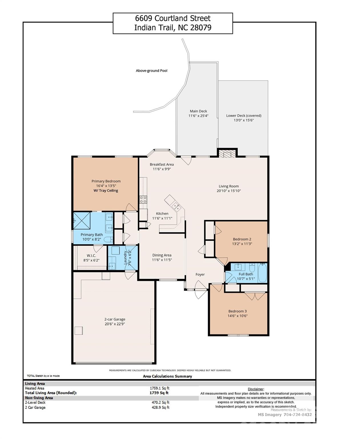 6609 Courtland St, Indian Trail, NC 28079