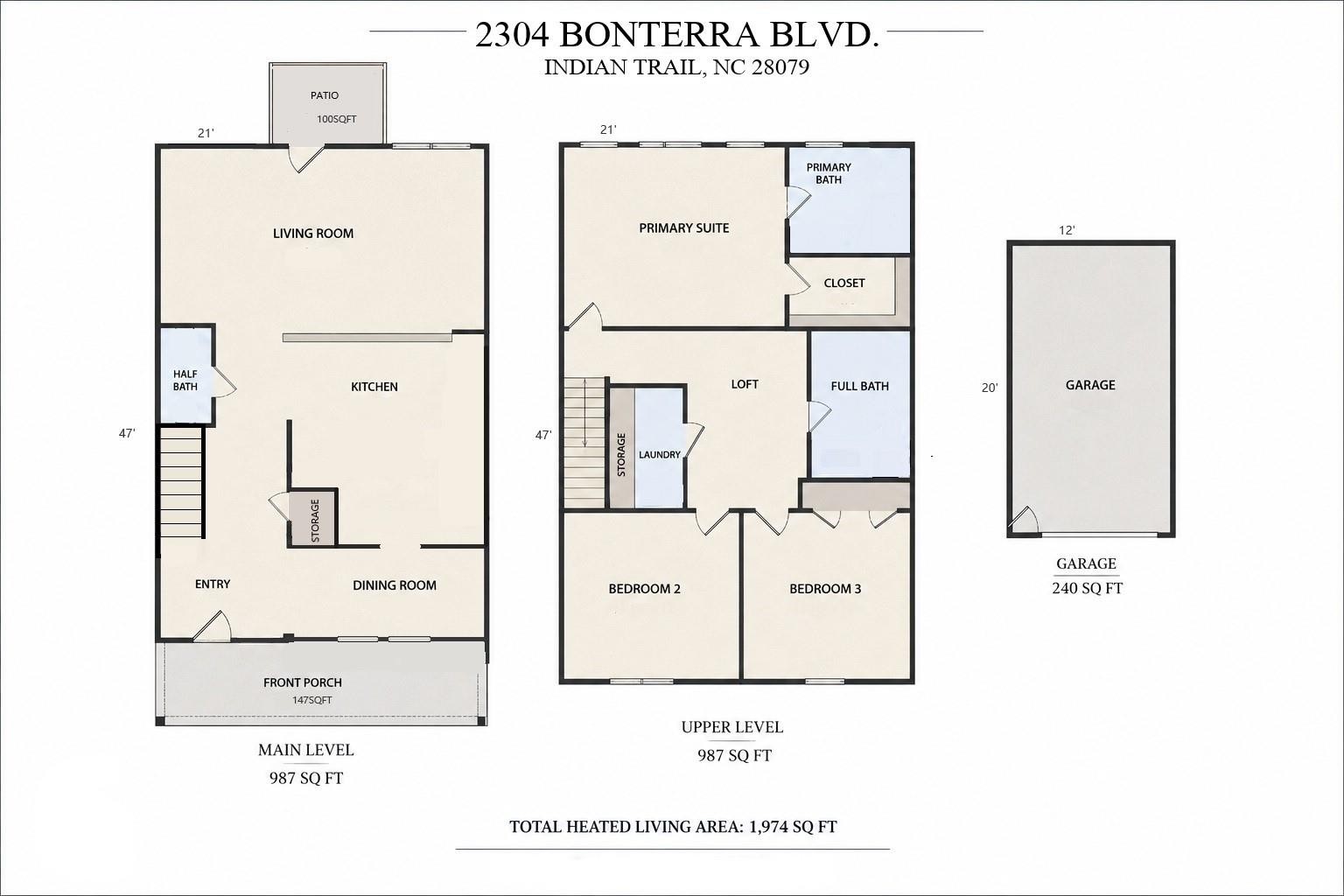 2304 Bonterra Blvd, Indian Trail, NC 28079
