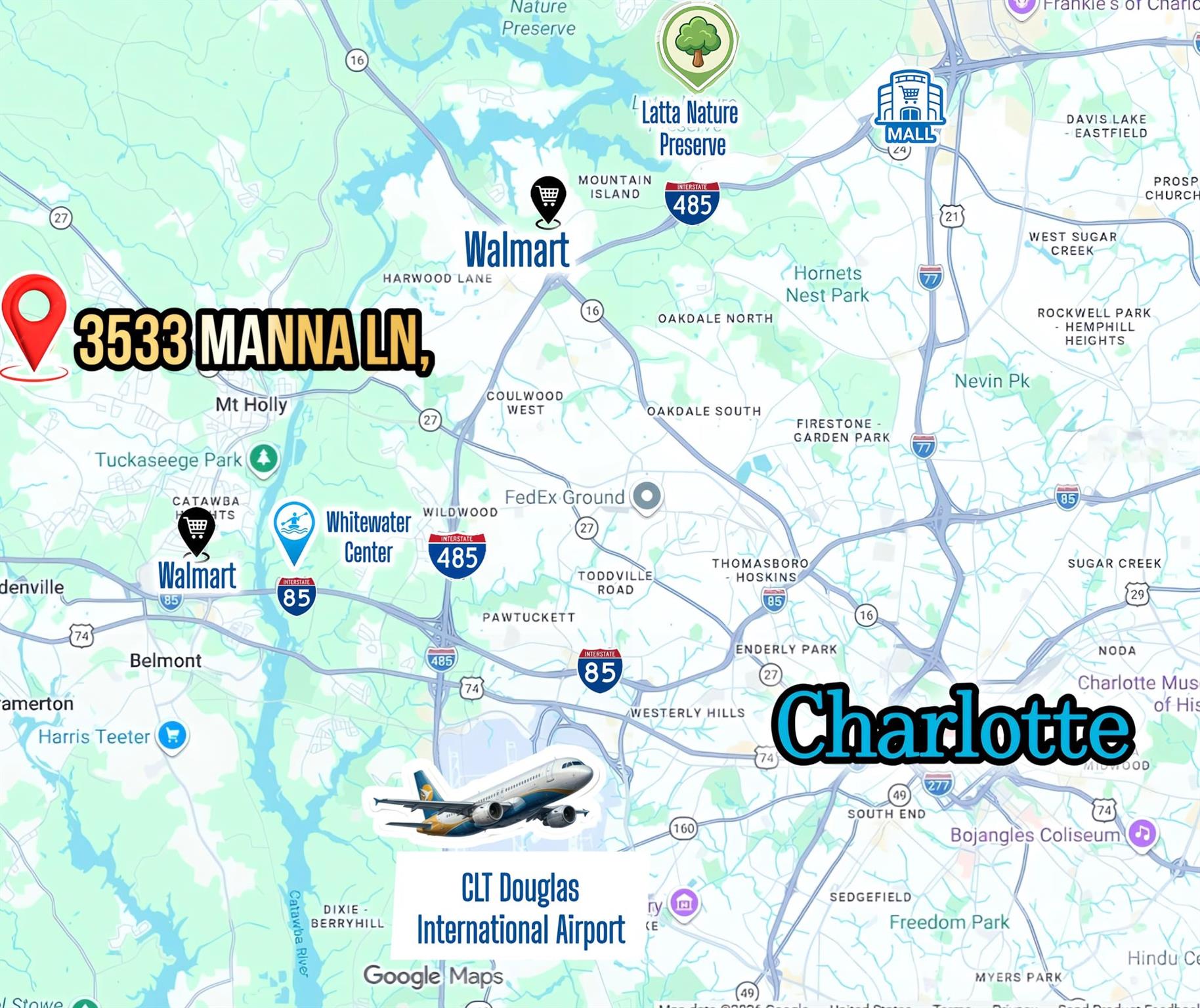 3533 Manna Ln, Mount Holly, NC 28120