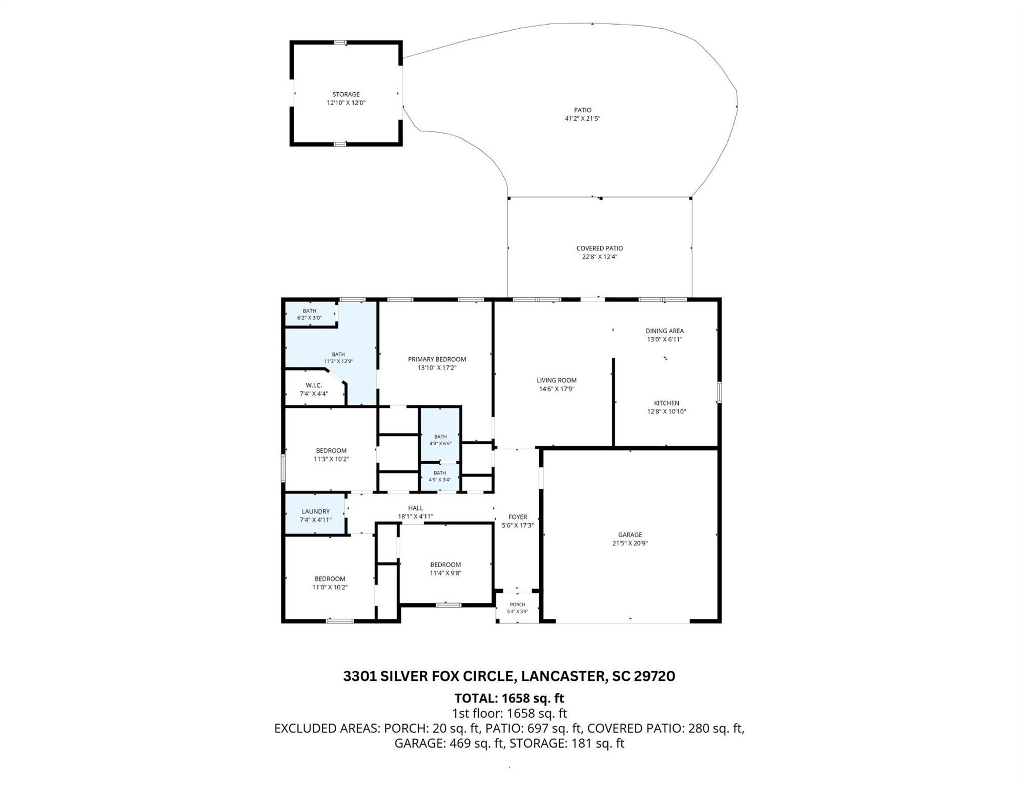 3301 Silver Fox Cir, Lancaster, SC 29720