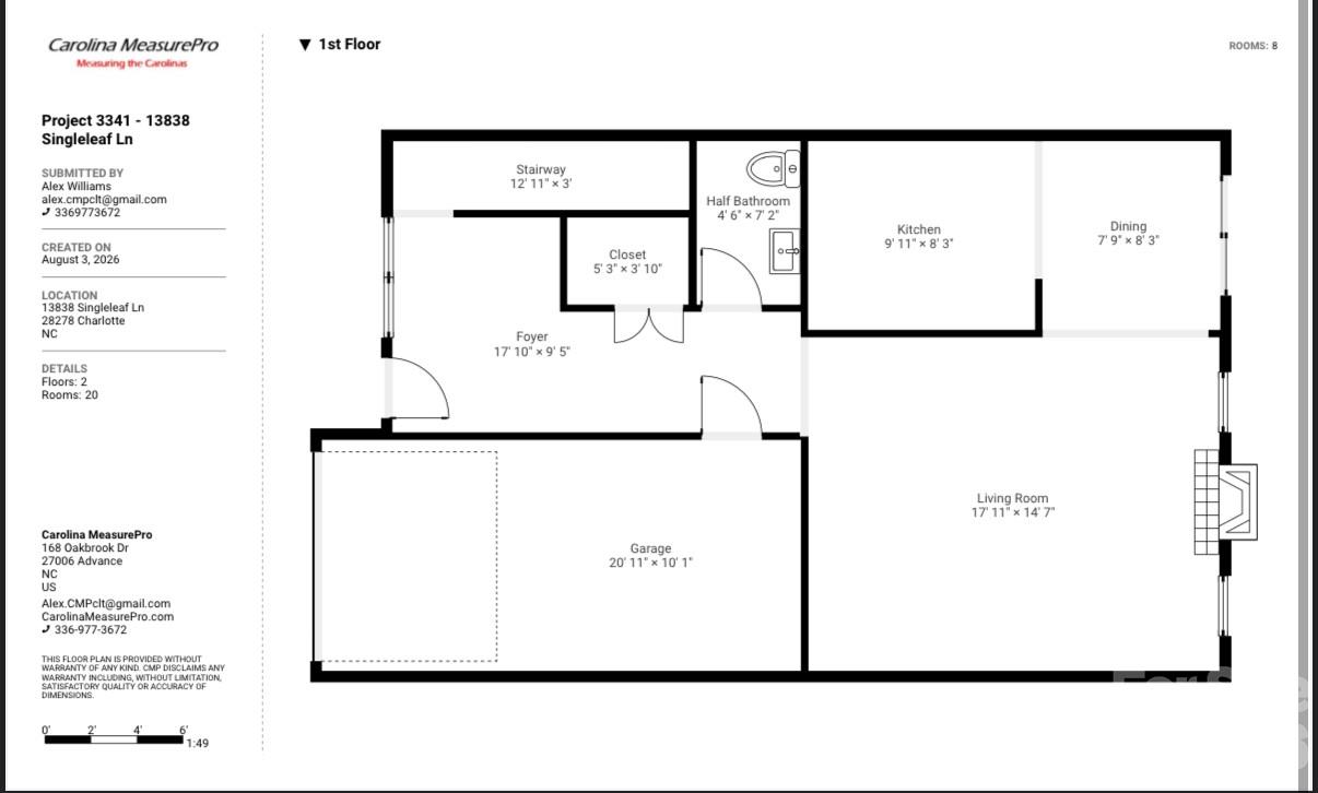 13838 Singleleaf Ln, Charlotte, NC 28278