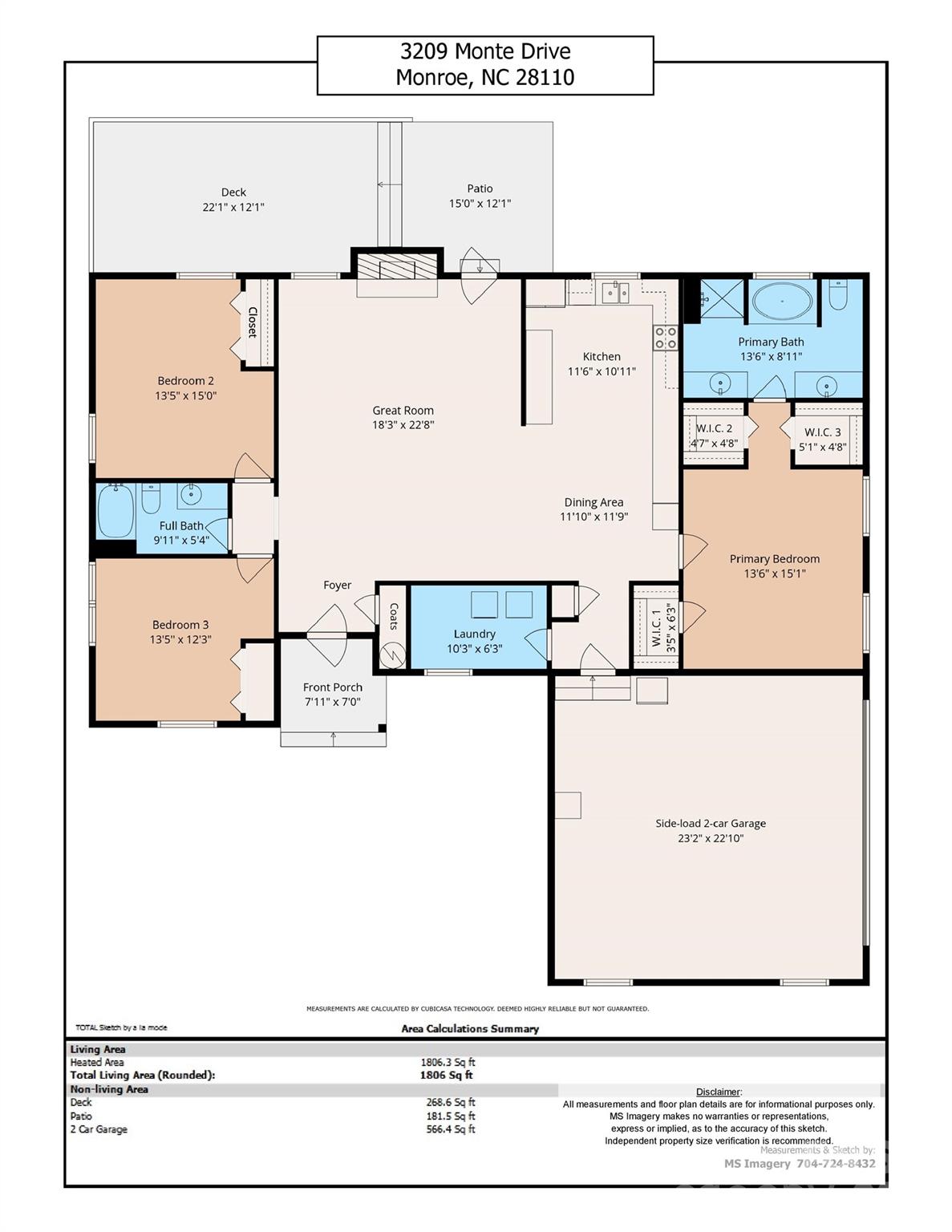 3209 Monte Dr, Monroe, NC 28110