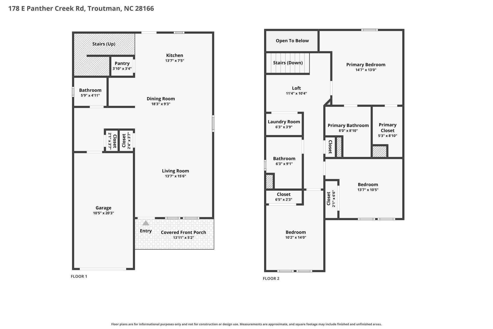 178 E Panther Creek Rd, Troutman, NC 28166