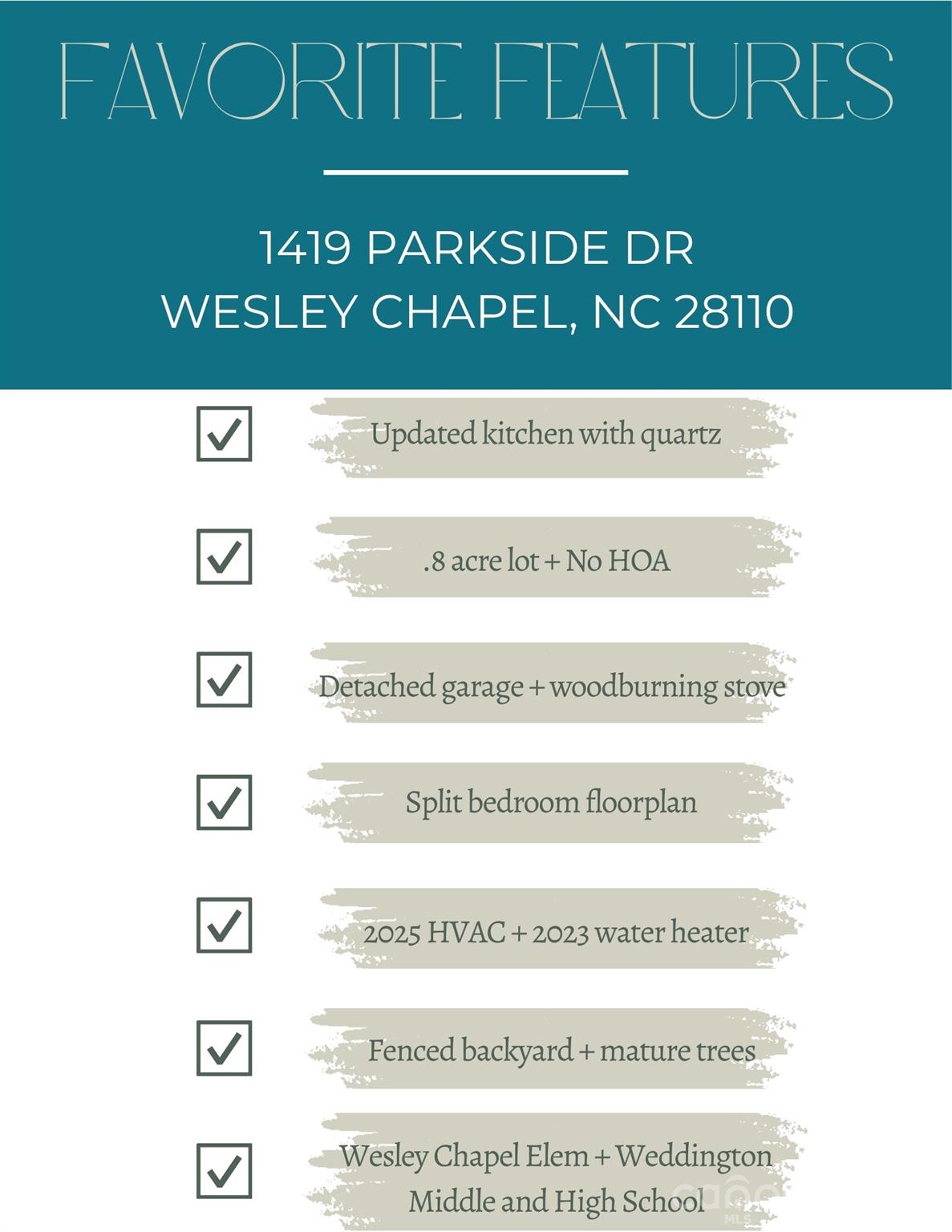 1419 Parkside Dr, Wesley Chapel, NC 28110