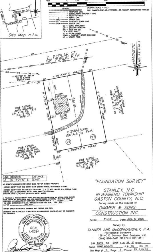 204 E Poplar St, Stanley, NC 28164