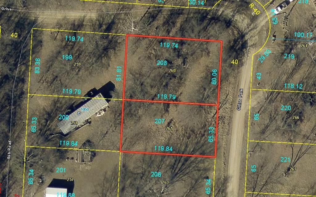 Plat H Lot 207-208 Gittus Park N/A, Odessa, MO 64076