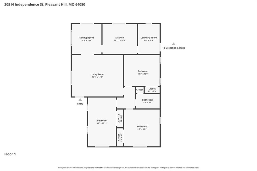 205 N Independence St, Pleasant Hill, MO 64080