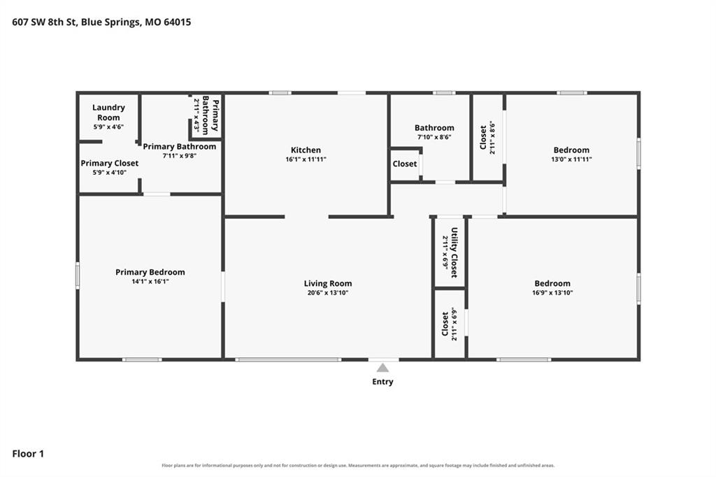 607 SW 8th St, Blue Springs, MO 64015