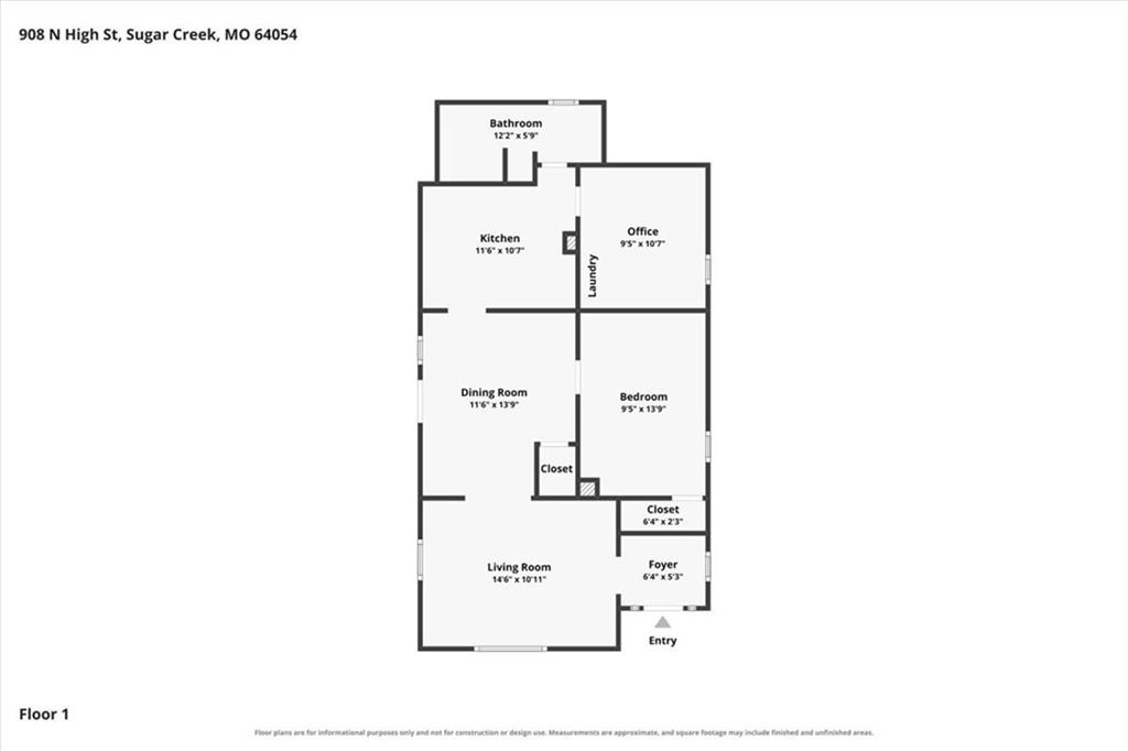 908 N High St, Sugar Creek, MO 64054