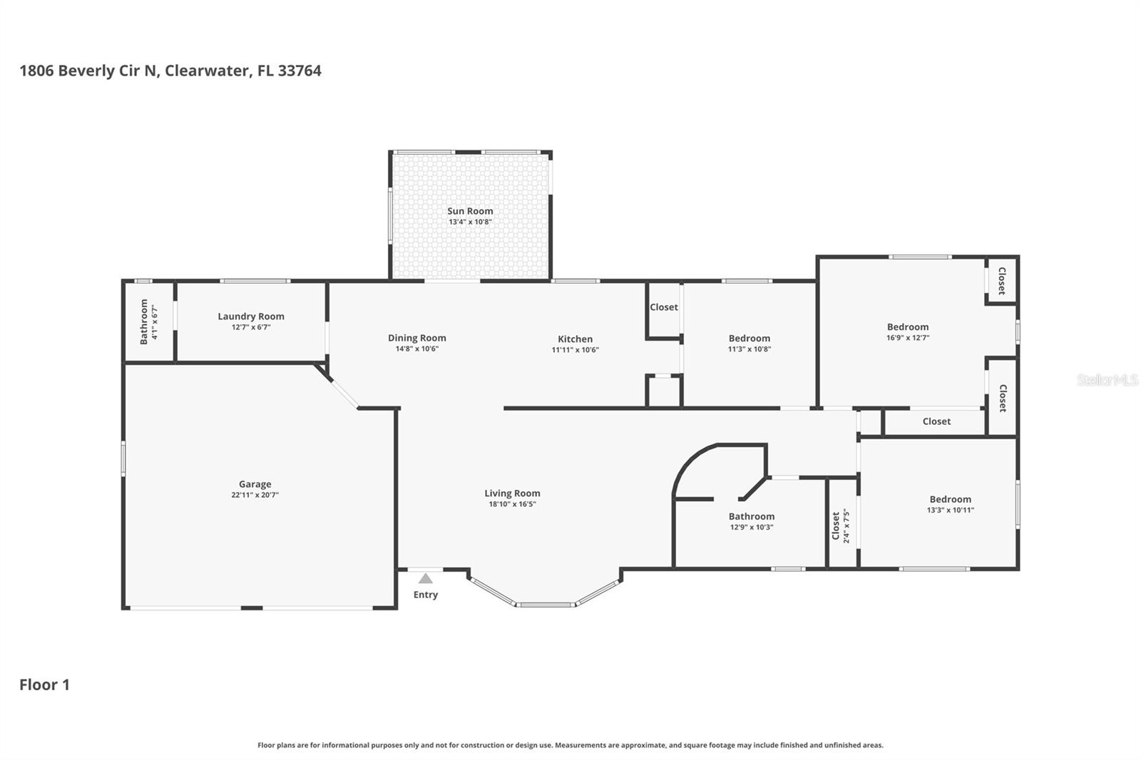 1806 Beverly Cir N, Clearwater, FL 33764