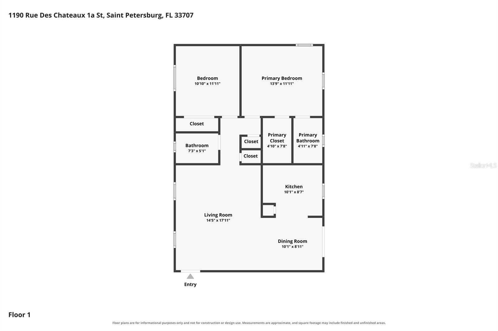 1190 Rue Des Chateaux #1A, St Petersburg, FL 33707