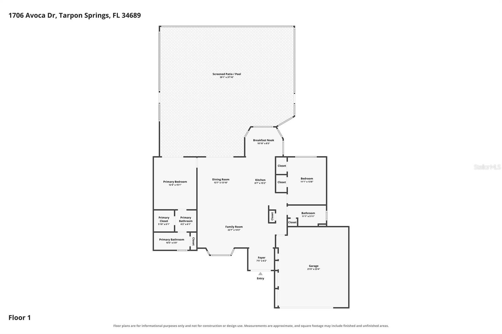 1706 Avoca Dr, Tarpon Springs, FL 34689