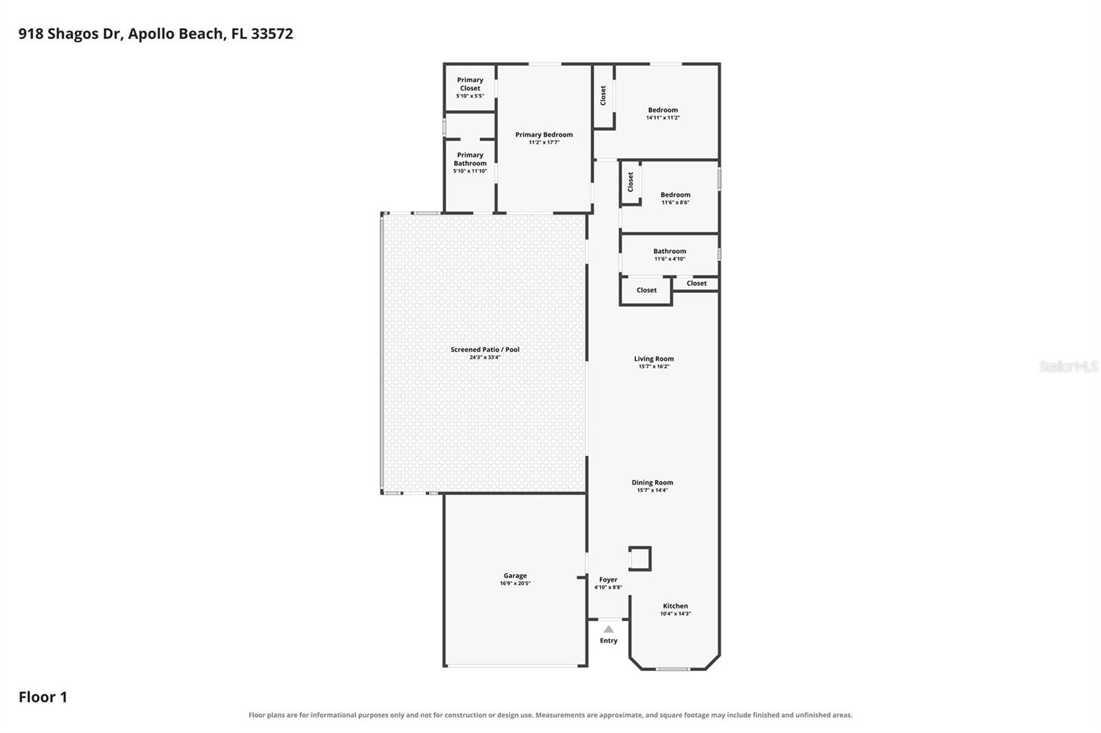 918 Shagos Dr, Apollo Beach, FL 33572