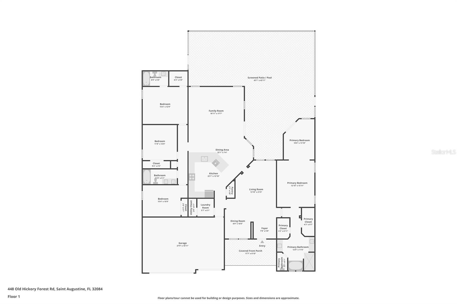 448 Old Hickory Forest Rd, St Augustine, FL 32084