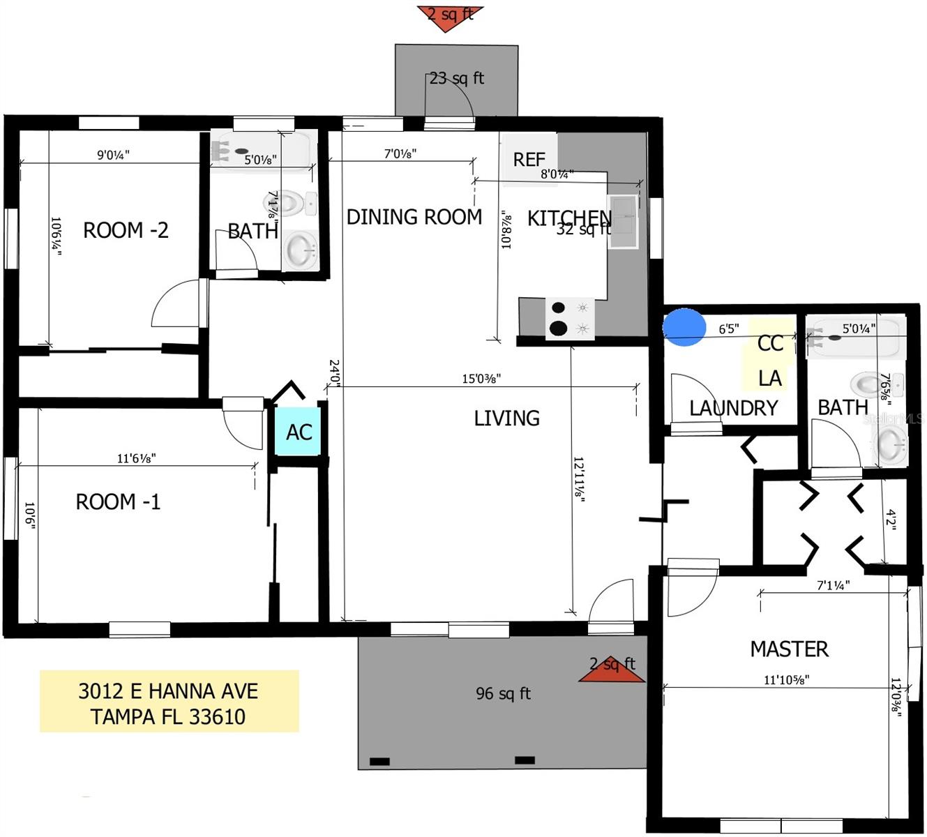 3012 E Hanna Ave, Tampa, FL 33610