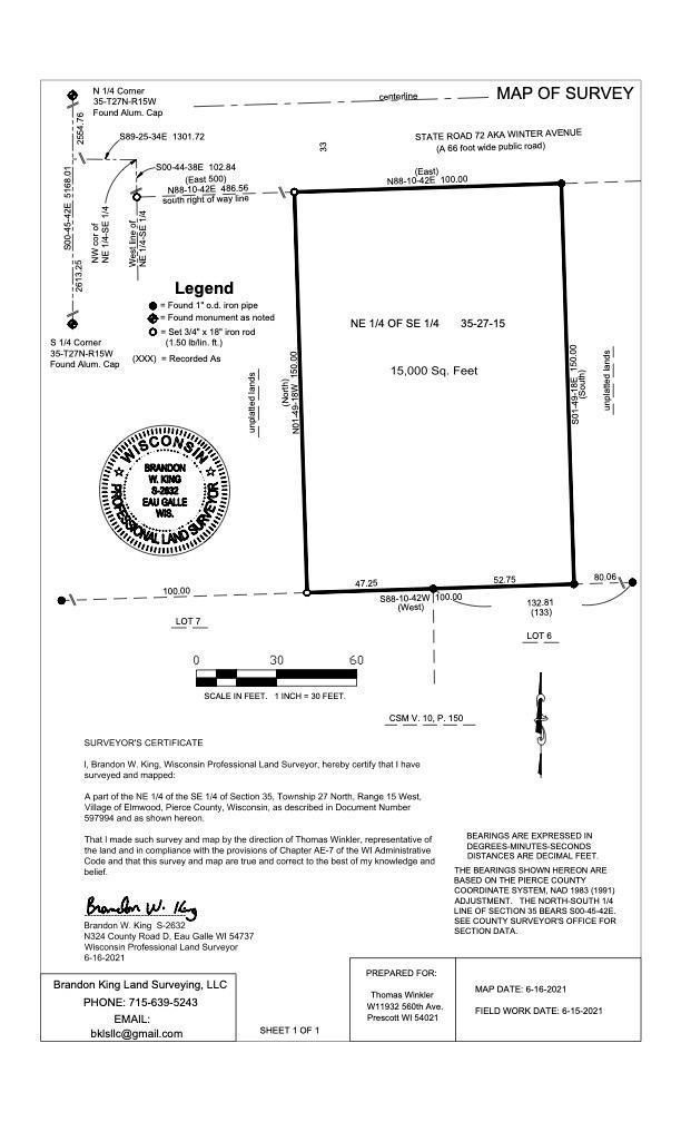937 W Winter Ave, Elmwood, WI 54740
